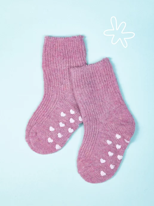 Kidsocks Теплые носки шерстяные со стопперами, черный, фото 8