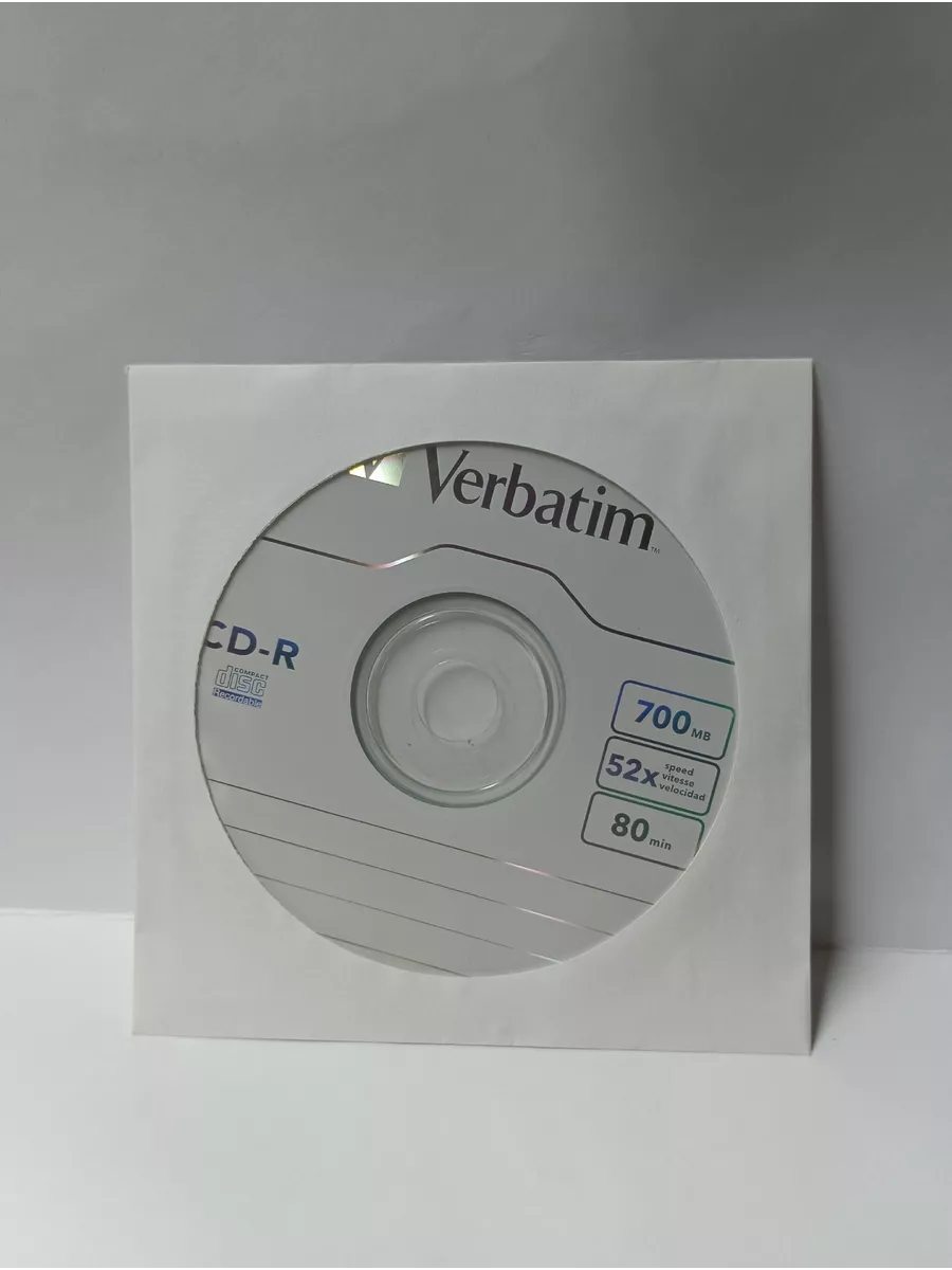 Диск для записи МРТ/КТ CD-R в конверте 1шт. Verbatim 176010049 купить в  интернет-магазине Wildberries