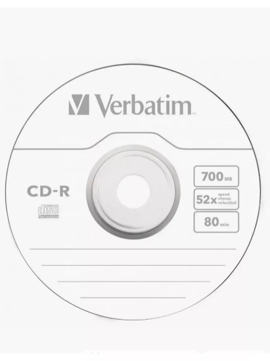 Диск для записи МРТ/КТ CD-R в конверте 1шт. Verbatim 176010049 купить в  интернет-магазине Wildberries