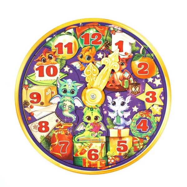 Рамка-вкладыш "Новогодние часики" Дракончики