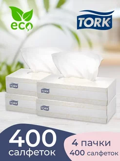 Салфетки бумажные в коробке для диспенсера 4 шт Tork 176060785 купить за 733 ₽ в интернет-магазине Wildberries