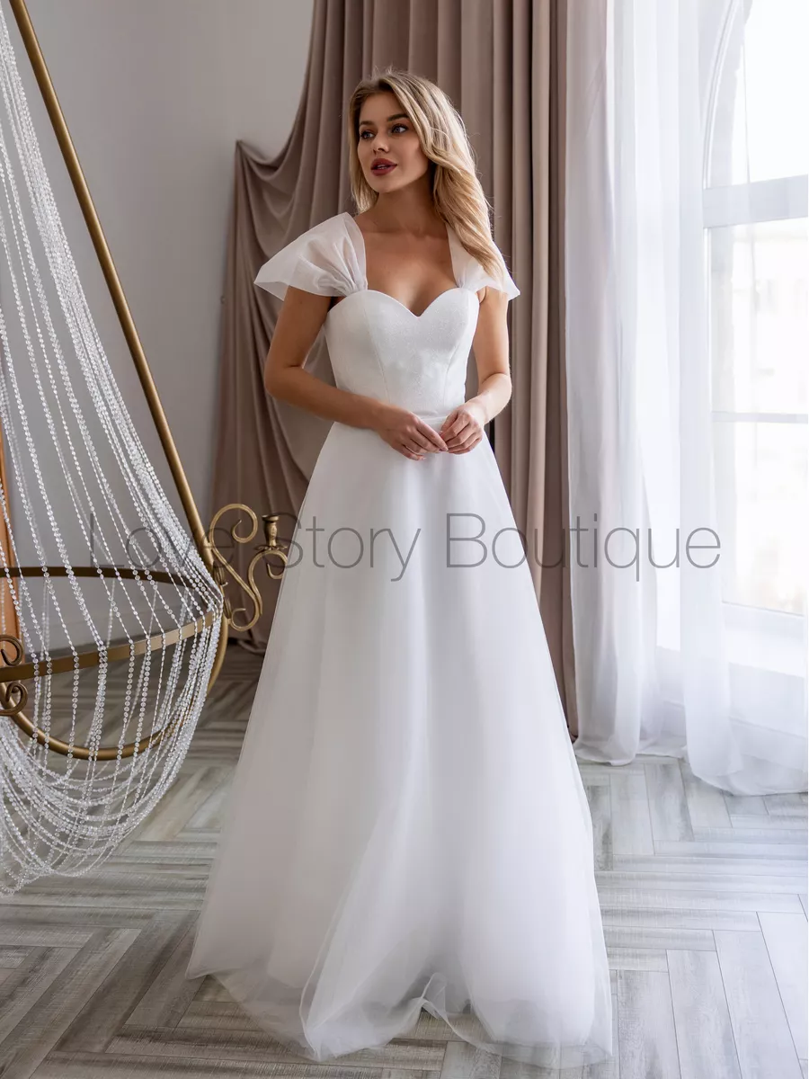 Длинное свадебное платье Love Story Boutique 176078291 купить за 11 795 ₽ в  интернет-магазине Wildberries