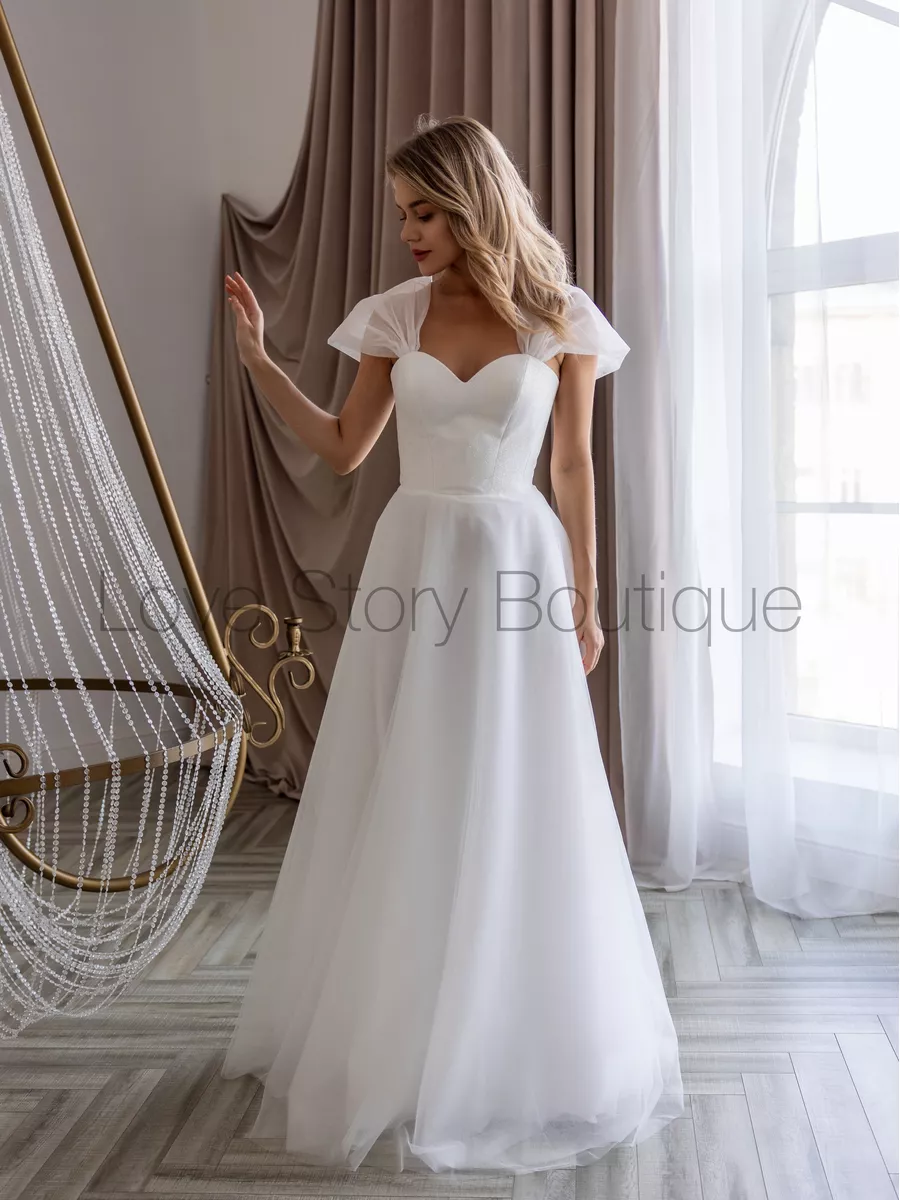 Длинное свадебное платье Love Story Boutique 176078291 купить за 17 556 ₽ в  интернет-магазине Wildberries