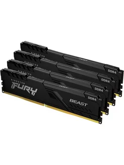 64 ГБ Память Fury Beast Black, DDR4 (KF436C18BBK4/64) Kingston 176094158 купить за 26 849 ₽ в интернет-магазине Wildberries