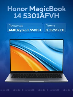 Ноутбук MagicBook 14 5301AFVH Honor 176125774 купить за 43 709 ₽ в интернет-магазине Wildberries