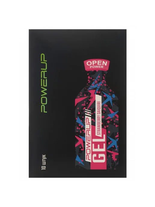 POWERUP Gel Энергетический 10 x 35 г, Клубничный дайкири, 10x35, 35 г, фото 3