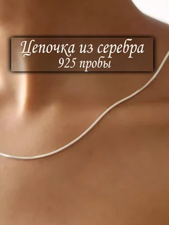 Серебряная цепочка на шею Серебряная ночь 176147379 купить за 1 982 ₽ в интернет-магазине Wildberries