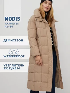 Пальто стеганое с поясом Modis 176152414 купить за 3 533 ₽ в интернет-магазине Wildberries