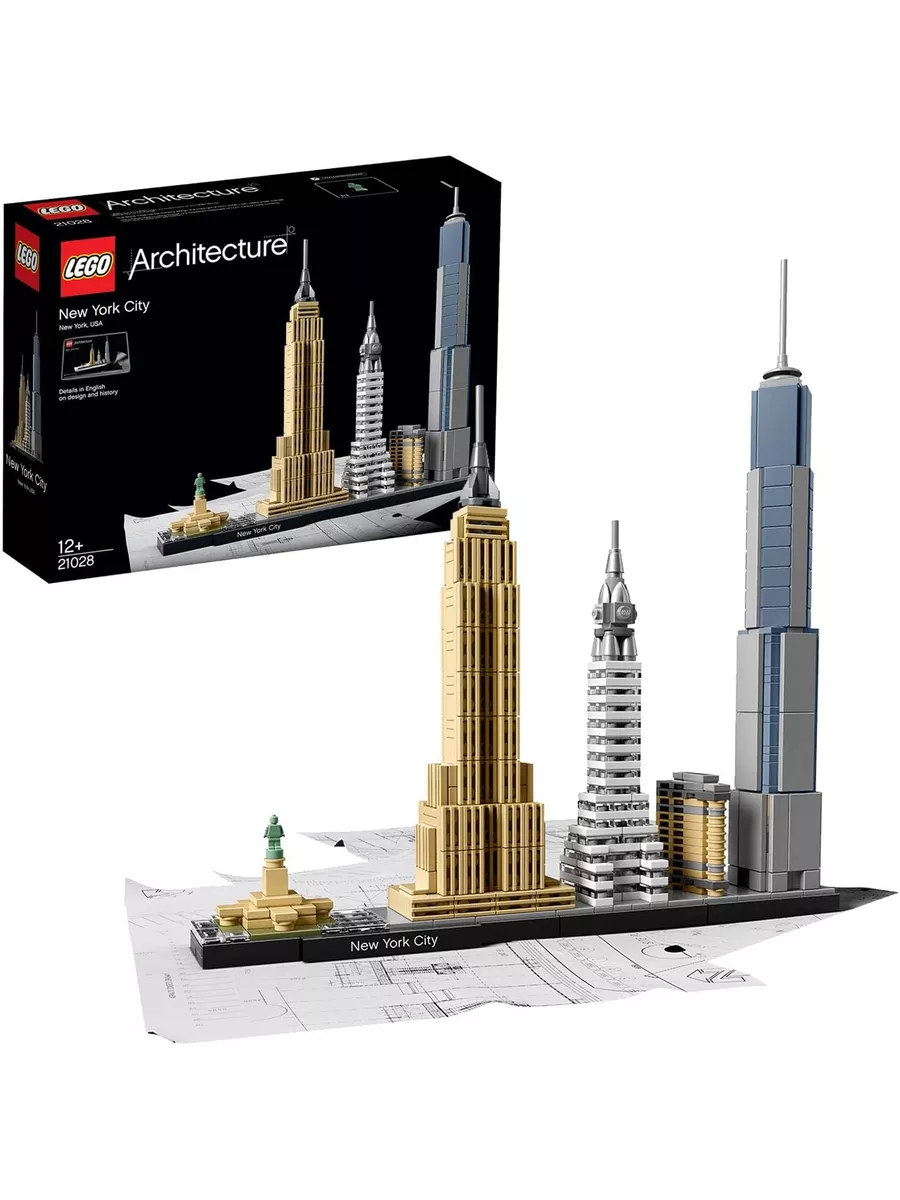 LEGO Architecture Нью-Йорк 21028 LEGO 176174593 купить за 5 045 ₽ в  интернет-магазине Wildberries