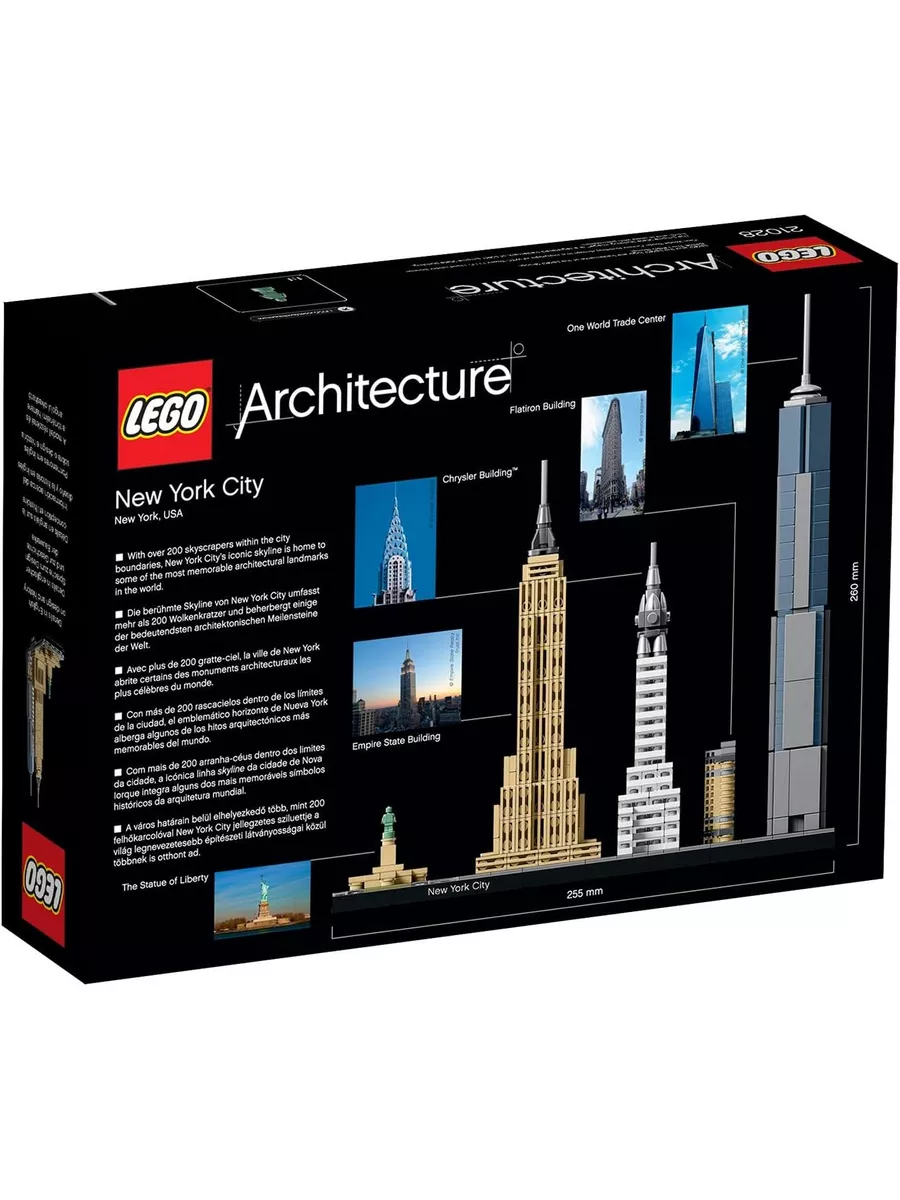 LEGO Architecture Нью-Йорк 21028 LEGO 176174593 купить за 5 045 ₽ в  интернет-магазине Wildberries