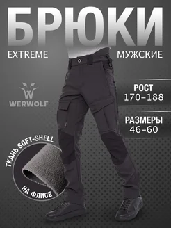 Брюки утепленные карго SOFT-SHELL WERWOLF 176183145 купить за 10 143 ₽ в интернет-магазине Wildberries