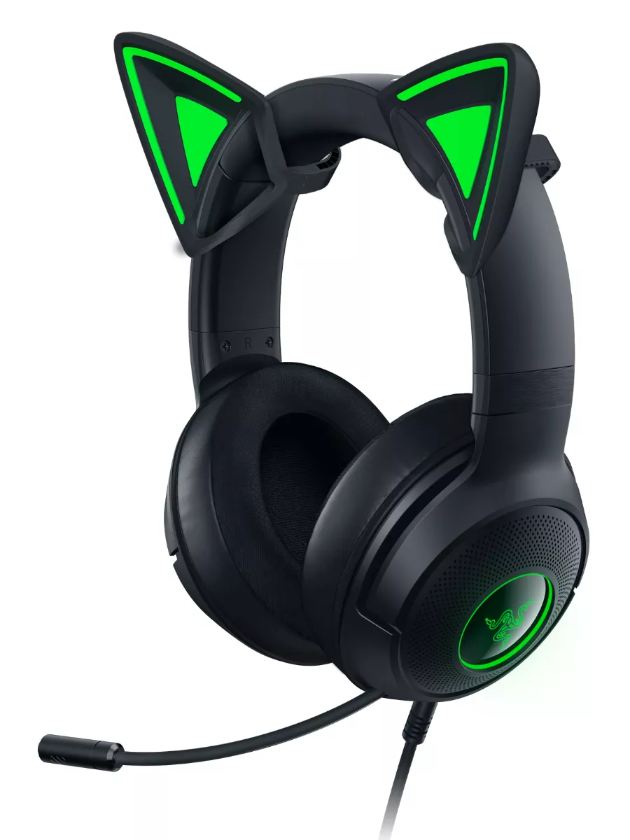 Насадки-ушки для наушников Kitty Ears V2, Black Razer 176191554 купить за 2  834 ₽ в интернет-магазине Wildberries