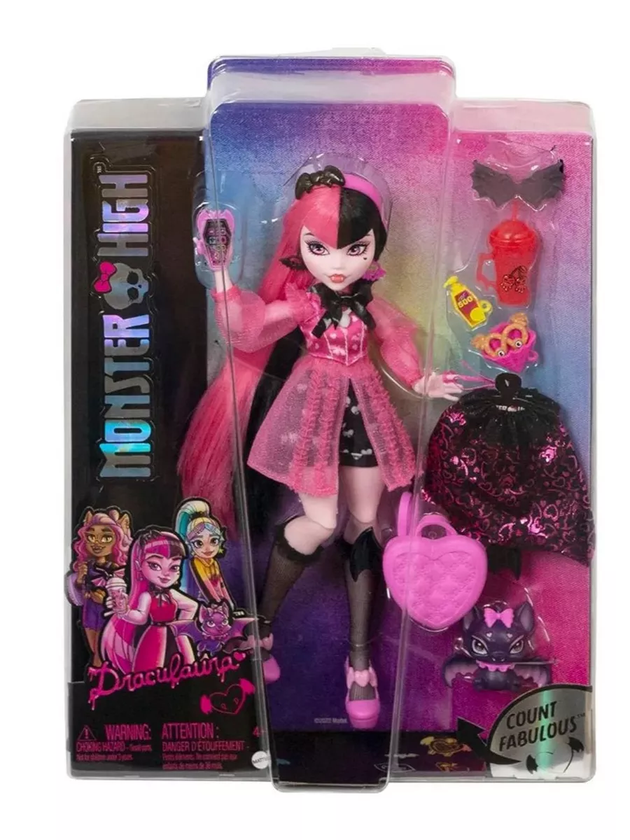 Кукла Монстер Хай Дракулаура HHK51 Monster High 176204286 купить за 6 501 ₽  в интернет-магазине Wildberries