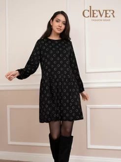 Платье повседневное офисное CLEVER WEAR 176216975 купить за 1 870 ₽ в интернет-магазине Wildberries