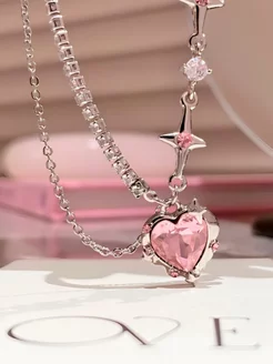 Цепочка с розовым сердцем SHAYON ACCESSORIES 176249241 купить за 223 ₽ в интернет-магазине Wildberries