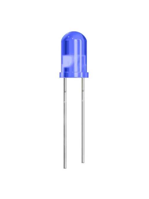GSMIN Набор светодиодов LED F5 (3.0-3.2В, 20мА, 5мм) 10шт, 10 шт, фото 3