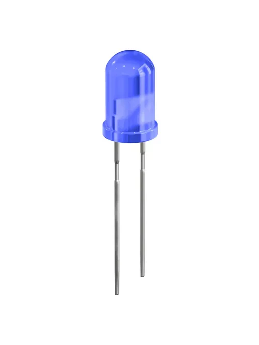 GSMIN Набор светодиодов LED F5 (3.0-3.2В, 20мА, 5мм) 10шт, 10 шт, фото 4