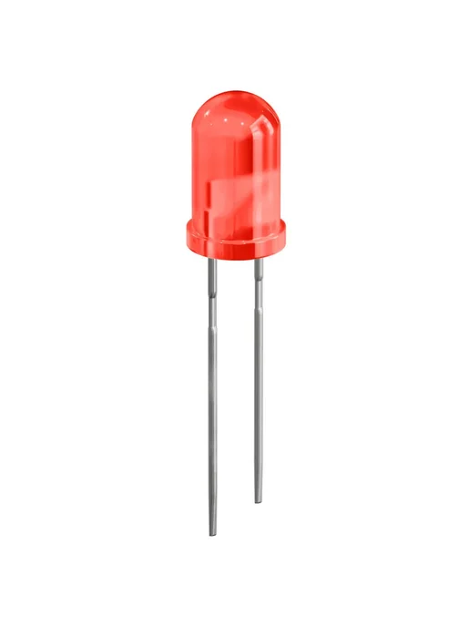 GSMIN Набор светодиодов LED F5 (1.8-2.2В, 20мА, 5мм) 10шт, 10 шт, фото 3