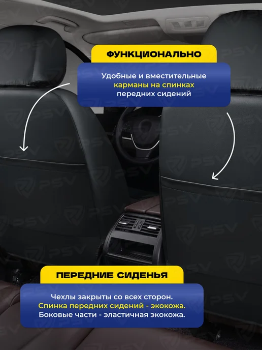 PSV Чехлы в машину универсальные на сиденья, синий, фото 6