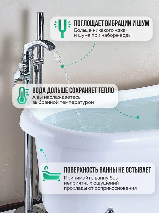 SGM Шумоизоляция для ванны ECO 20 листов для полной оклейки, вариант, фото 3