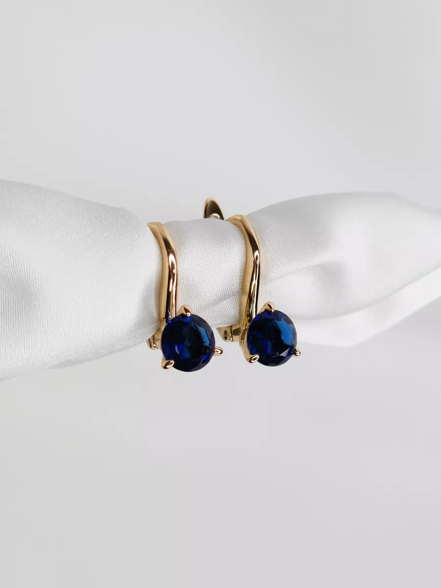 Серьги классические, 1,7 см.