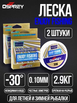 Леска рыболовная зимняя 0.10 30м для поводков OSPREY FISHING 176412900 купить за 180 ₽ в интернет-магазине Wildberries