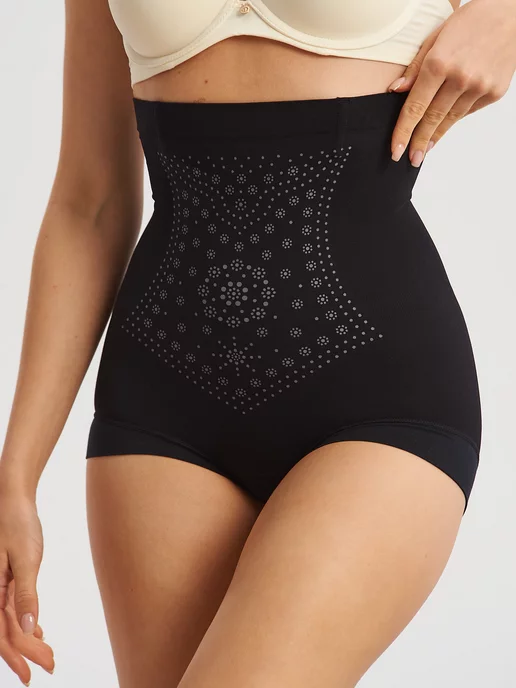 PREMIUM UNDERWEAR Утягивающие трусы корсет корректирующее белье женское, черный, фото 3