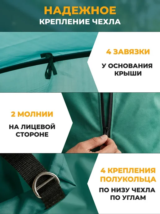 Fler Чехол для садовых качелей Турин 215х147х170 см, 147x170 см, фото 4