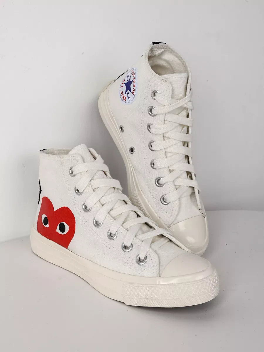 Converse white comme des garcons online