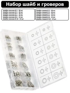 Набор шайб и гроверов Сибртех 176528795 купить за 405 ₽ в интернет-магазине Wildberries
