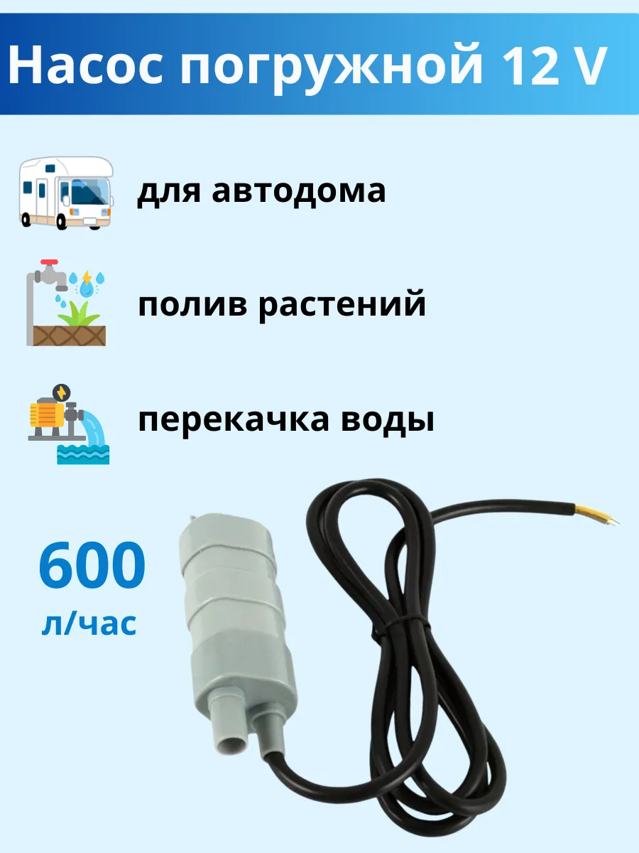 Водяной насос для автодома, 12 В Homa Doma 176619375 купить за 1 101 ₽ в  интернет-магазине Wildberries