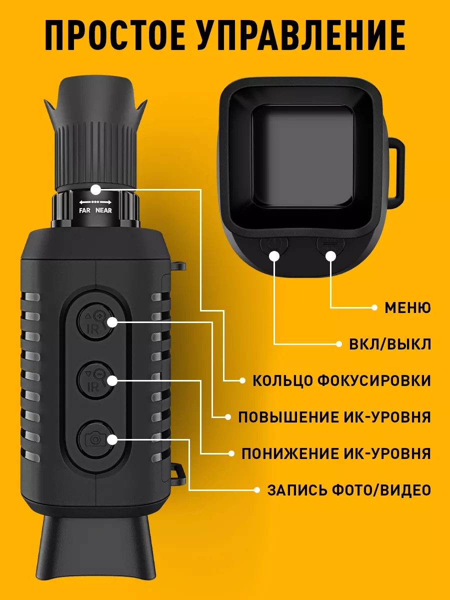 Прибор ночного видения монокуляр Glomp 176632500 купить за 3 542 ₽ в  интернет-магазине Wildberries