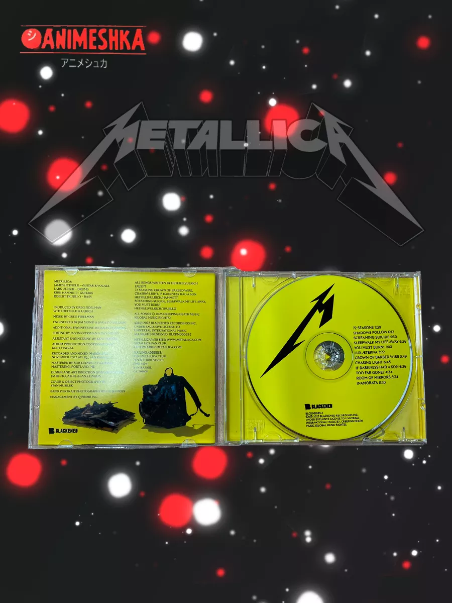 Группа Metallica/ cd / диски / рок Animeshka 176686886 купить в  интернет-магазине Wildberries