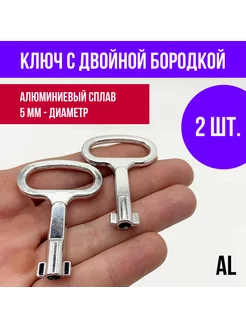 Ключ с двумя бородками для электрошкафа 2 шт. YUS 176739732 купить за 138 ₽ в интернет-магазине Wildberries