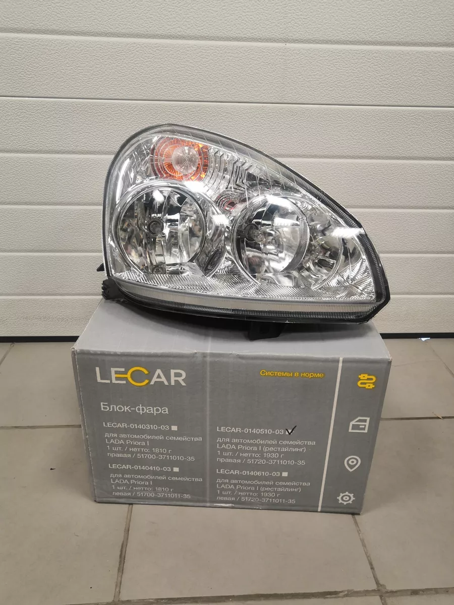 Блок фара Приора FL правая (Аналог) LECAR 176752545 купить в  интернет-магазине Wildberries