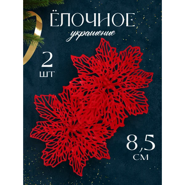 Набор новогодних украшений 2 шт