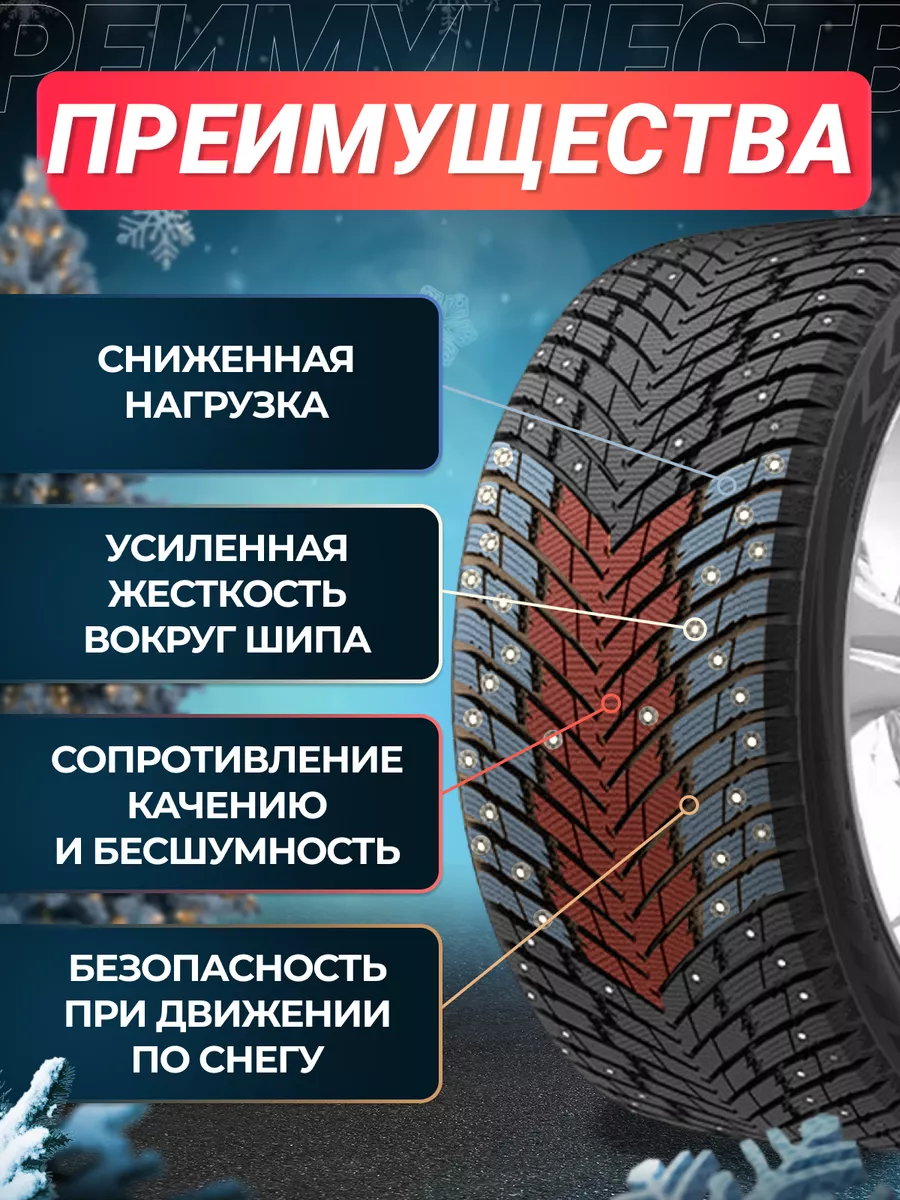 Шины зимние шипованные 215/55R17 98TXL WINTERNOVA STUD II ZMAX 176784051  купить за 8 111 ₽ в интернет-магазине Wildberries