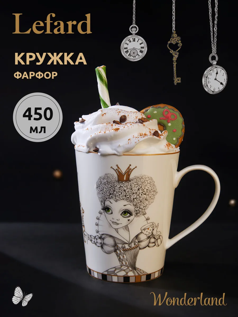 Кружка фарфоровая Wonderland...