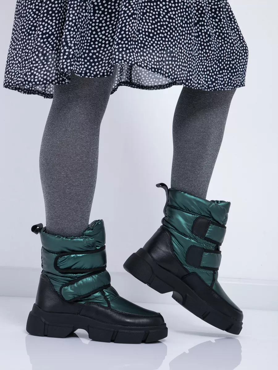 ASCALINI Дутики женские ботинки зимние с мехом сапоги на платформе