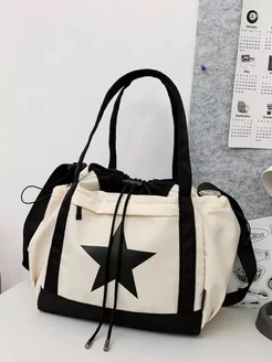 Сумка шоппер подростковая со звездами Y2K почтальонка ViKras bag 176839973 купить за 1 373 ₽ в интернет-магазине Wildberries