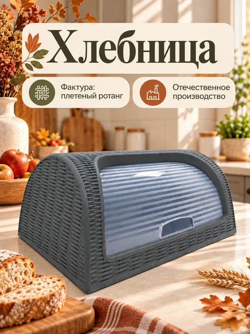 Elchehome Хлебница с крышкой, вариант