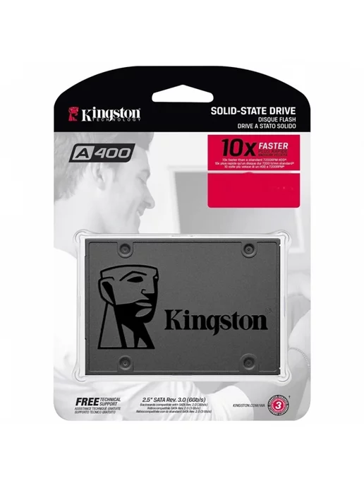 Kingston Диск SSD для ноутбука и компьютера SA400S37 480G 480 ГБ, 240 ГБ, 240 г, фото 3