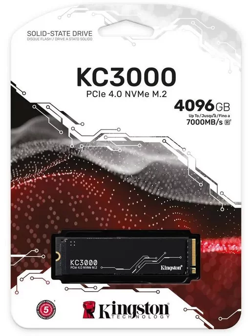 Kingston Накопитель SSD M.2 4ТБ SKC3000D 4096G, 4 ТБ, 4,096 кг, фото 2