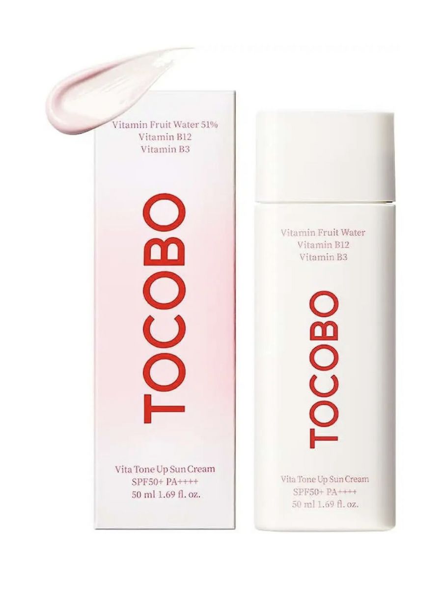 Vita tone up sun cream. Tocobo крем СПФ. Tocobo SPF 50. Tocobo солнцезащитный крем SPF 50. Крем для лица солнцезащитный Корея Tocobo.