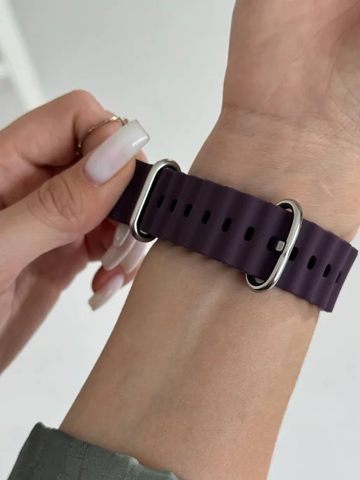 Armor Shop Brand Ремешок на Apple Watch 42 мм, 44 мм, 45 мм, 46 мм, 49 мм, фиолетовый, фото 2
