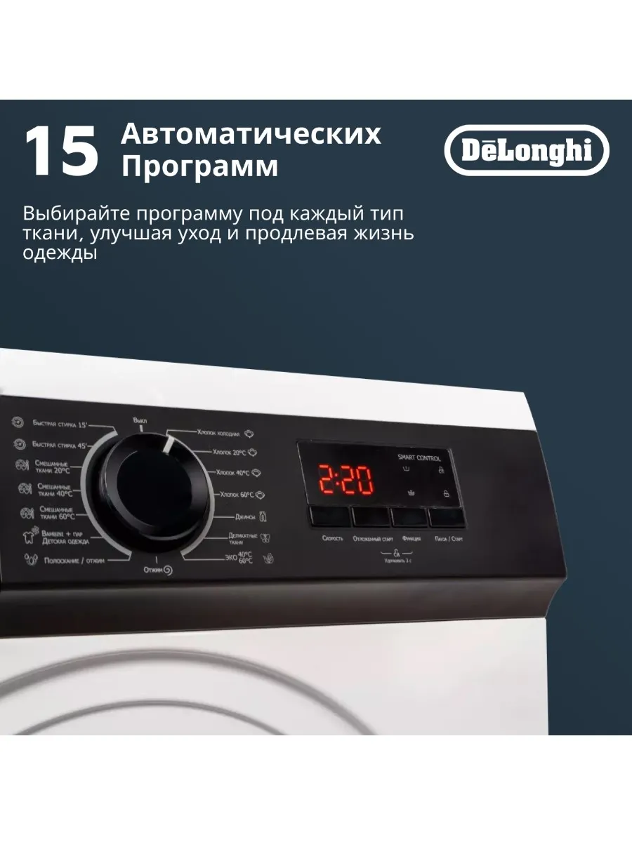 Стиральная машина CAMILLA L 724 V Delonghi 176892070 купить за 38 990 ₽ в  интернет-магазине Wildberries