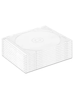 Бокс для CD диска CD Slim BOX 5 мм, 10 штук, прозрачный VS 176904154 купить за 578 ₽ в интернет-магазине Wildberries