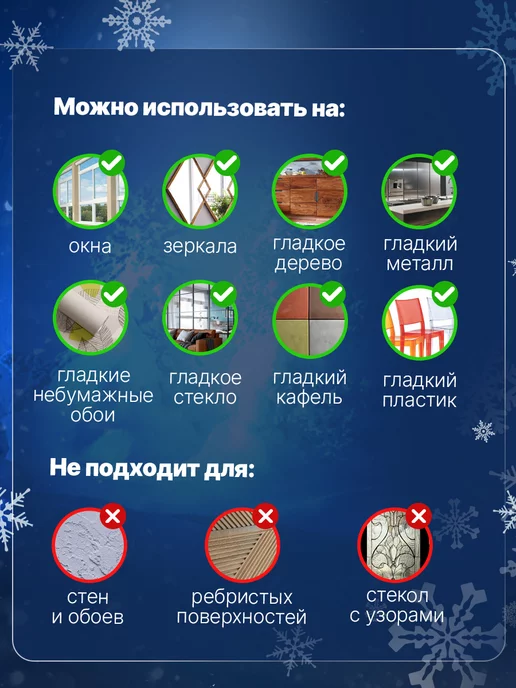 Наклейки новогодние на окно 2025 Санта