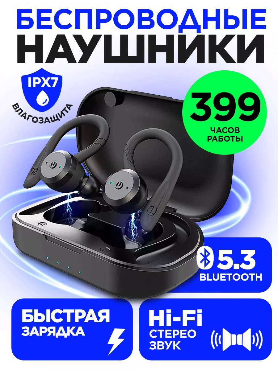 Наушники беспроводные спортивные с микрофоном STIMAXON 176967365 купить в  интернет-магазине Wildberries