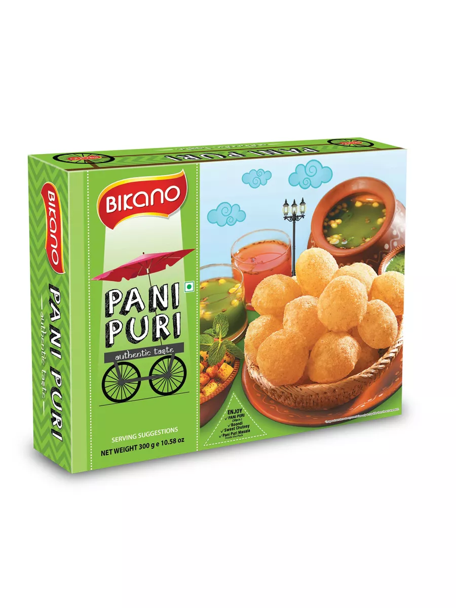 Шарики из теста Пани Пури (PANI PURI) с начинкой и соусом Bikano 176986205  купить в интернет-магазине Wildberries